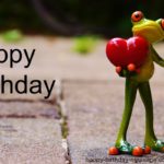 Happy birthday frog